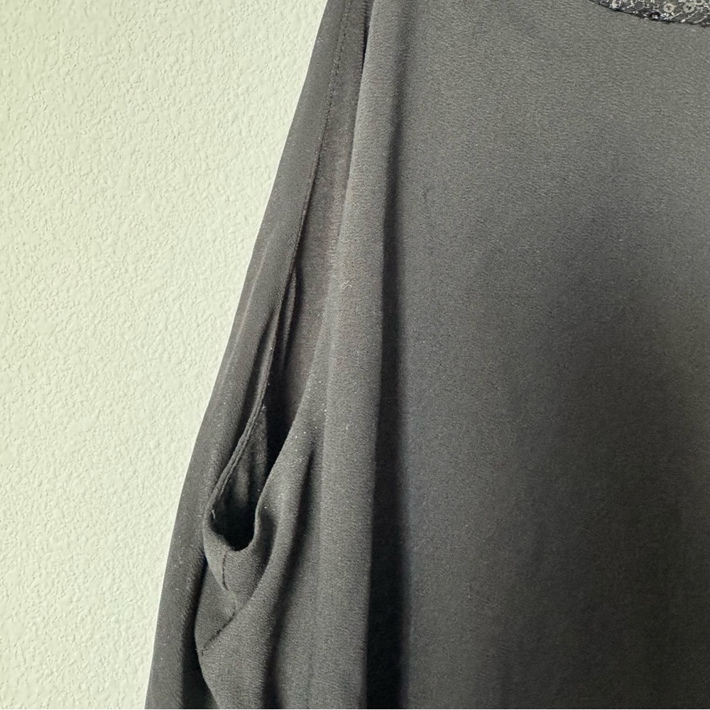 Chaps Black Dress Size 6 Layered Sequins Tiered Special Occasion Wedding Tank - Picture 5 of 11